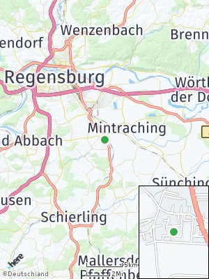 Here Map of Köfering bei Regensburg