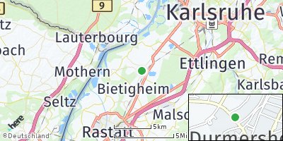 Google Map of Durmersheim