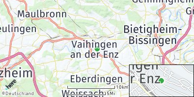 Google Map of Vaihingen an der Enz