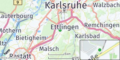 Google Map of Ettlingenweier