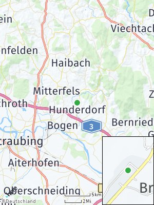 Here Map of Hunderdorf bei Bogen