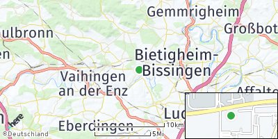 Google Map of Großsachsenheim