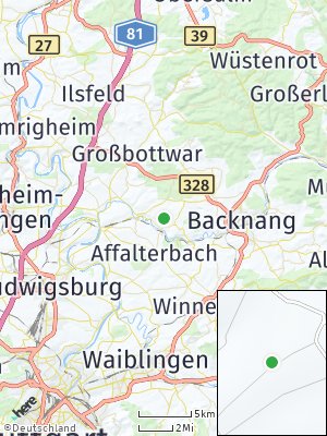 Here Map of Kirchberg an der Murr