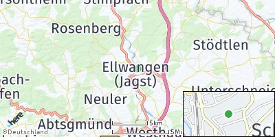 Google Map of Ellwangen