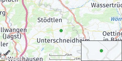 Google Map of Tannhausen bei Ellwangen