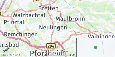 Google Map of Ölbronn-Dürrn