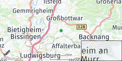 Google Map of Steinheim an der Murr