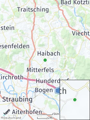 Here Map of Haselbach bei Mitterfels
