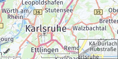 Google Map of Durlach
