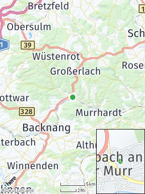 Here Map of Sulzbach an der Murr