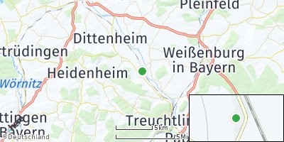 Google Map of Markt Berolzheim