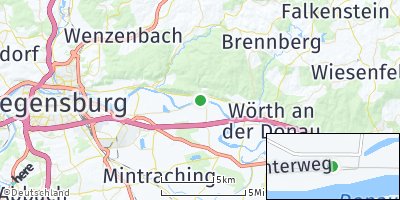 Google Map of Bach an der Donau