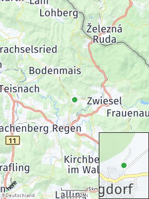 Here Map of Langdorf bei Regen