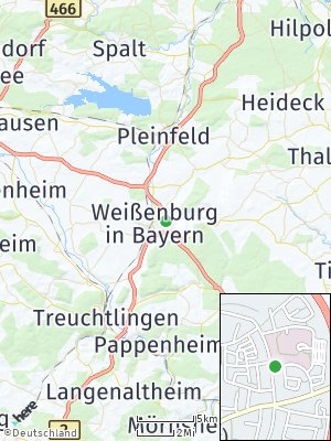 Here Map of Weißenburg in Bayern