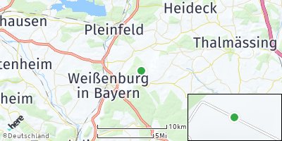 Google Map of Niederhofen in Bayern