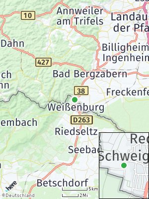 Here Map of Schweigen-Rechtenbach