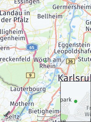 Here Map of Wörth am Rhein