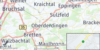 Google Map of Oberderdingen