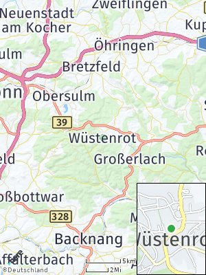 Here Map of Wüstenrot