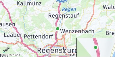Google Map of Zeitlarn bei Regensburg