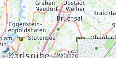 Google Map of Untergrombach
