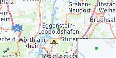 Google Map of Eggenstein-Leopoldshafen