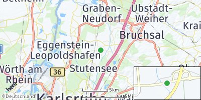 Google Map of Stutensee
