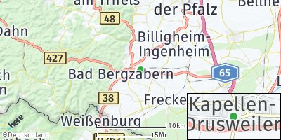 Google Map of Kapellen-Drusweiler
