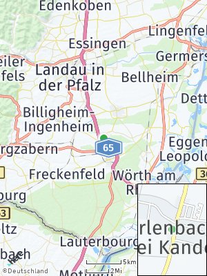 Here Map of Erlenbach bei Kandel