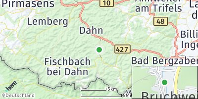 Google Map of Bruchweiler-Bärenbach