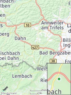 Here Map of Erlenbach bei Dahn