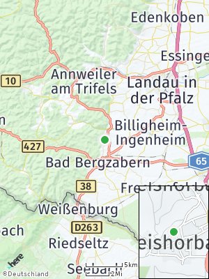 Here Map of Gleiszellen-Gleishorbach