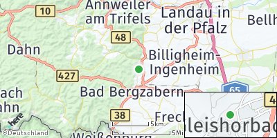 Google Map of Gleiszellen-Gleishorbach
