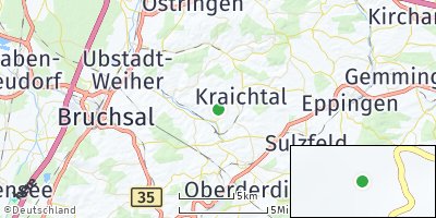 Google Map of Kraichtal