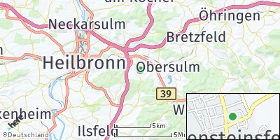 Google Map of Lehrensteinsfeld