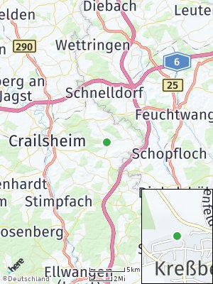 Here Map of Kreßberg