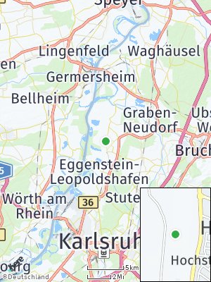 Here Map of Linkenheim-Hochstetten