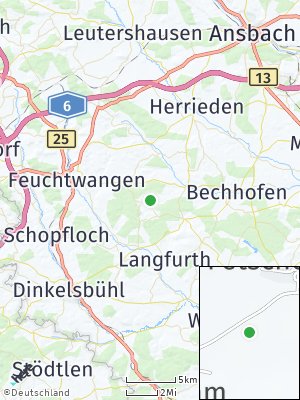 Here Map of Dentlein am Forst