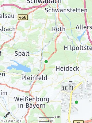 Here Map of Röttenbach bei Schwabach