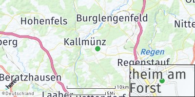 Google Map of Holzheim am Forst