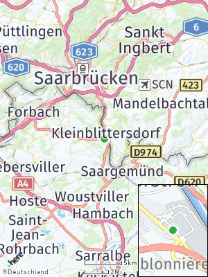 Here Map of Kleinblittersdorf