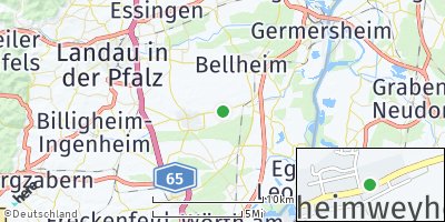 Google Map of Herxheimweyher bei Landau