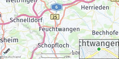 Google Map of Feuchtwangen