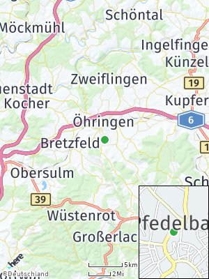 Here Map of Pfedelbach