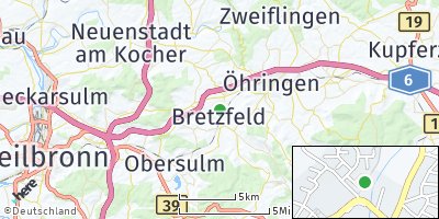 Google Map of Bretzfeld