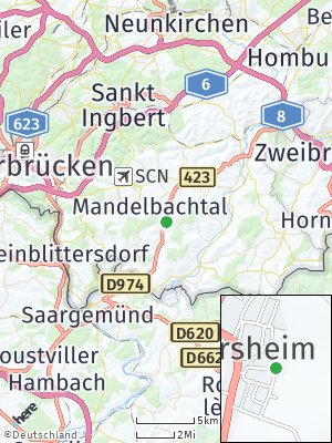 Here Map of Mandelbachtal