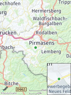 Here Map of Winzeln über Pirmasens