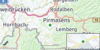 Google Map of Winzeln über Pirmasens