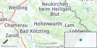 Google Map of Hohenwarth bei Kötzting