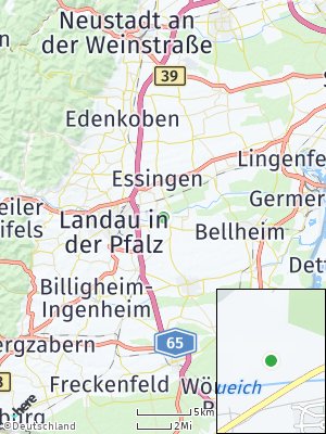 Here Map of Offenbach an der Queich